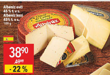 Sýr ovčí 45% Albéniz