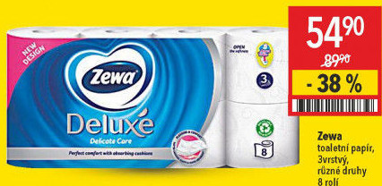 Toaletní papír 3vrstvý Deluxe Zewa