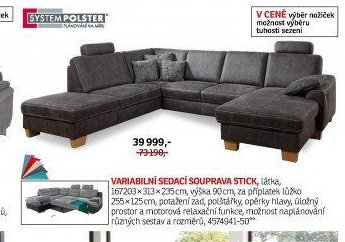 Variabilní sedací souprava STICK - ASKO akcniletaky.com