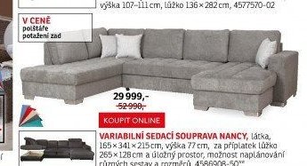 Variabilní sedací souprava Nancy - ASKO akcniletaky.com