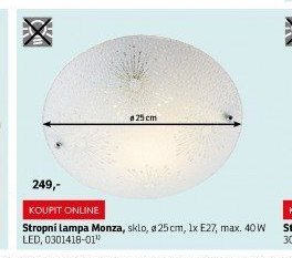 Stropní lampa Monza - ASKO akcniletaky.com