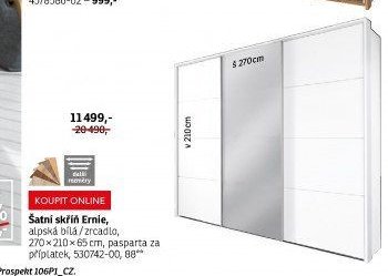 Šatní skříň Ernie - ASKO akcniletaky.com
