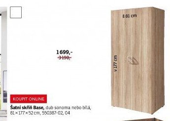 Šatní skříň Base - ASKO akcniletaky.com