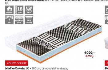 Matrace Medixo Dakota, 90x200 cm - ASKO akcniletaky.com