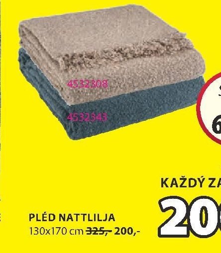 PLÉD NATTLILJA - Jysk akcniletaky.com