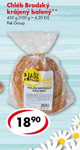 Chléb Brodský krájený balený
