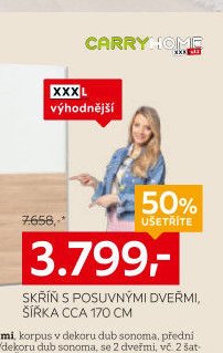 Skříň s posuvnými dveřmi