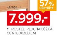 1 POSTEL, PLOCHA LŮŽKA CCA 180X200 CM
