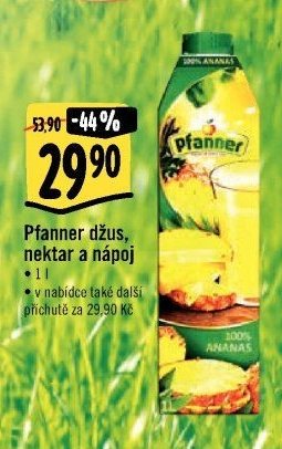 Pfanner džus, nektar a nápoj