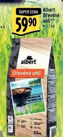 Dřevěné uhlí Albert