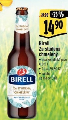 Nealkoholické pivo za studena chmelený Birell