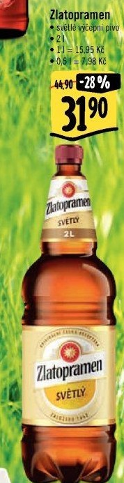 Pivo světlé výčepní 10° Zlatopramen