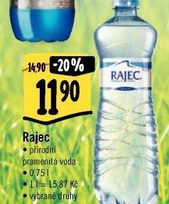 Přírodní voda Rajec