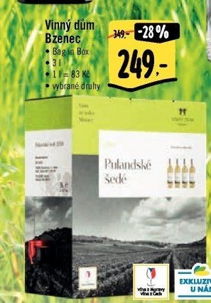 Vína Vinařství Vinný dům Bzenec - bag in box