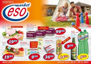 akční leták ESO MARKET 16.6.2021-27.6.2021