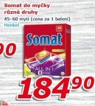 Prostředky do myčky Somat