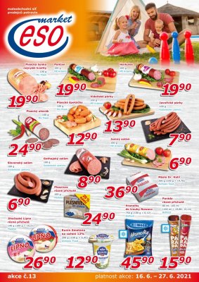akční leták ESO MARKET 16.6.2021-27.6.2021