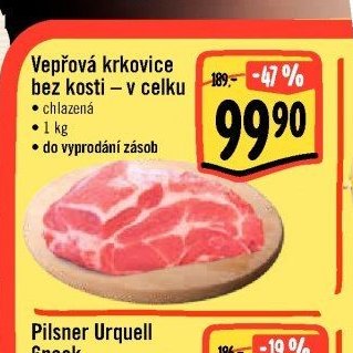 Vepřová krkovice bez kosti – v celku