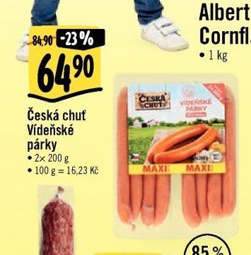 Česká chuť Vídeňské párky