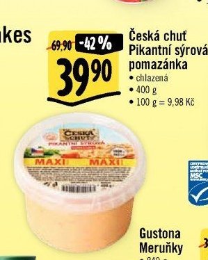 Česká chuť Pikantní sýrová pomazánka