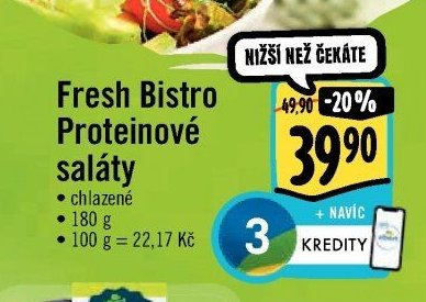 Fresh Bistro Proteinové saláty