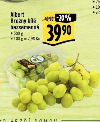 Albert Hrozny bílé bezsemenné