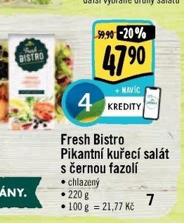Fresh Bistro Pikantní kuřecí salát s černou fazolí