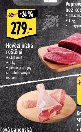Hovězí nízká roštěná