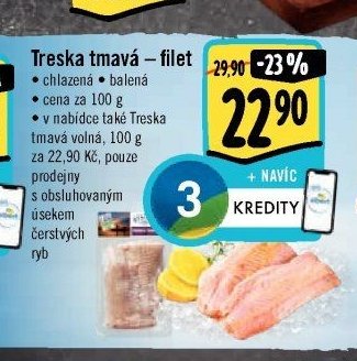 Treska tmavá - filet