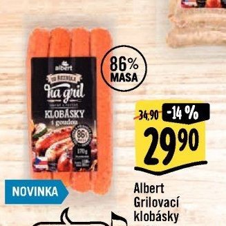 Albert Klobásy na gril
