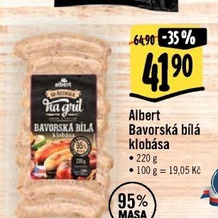 Bílá bavorská klobása Od řezníka na gril Albert