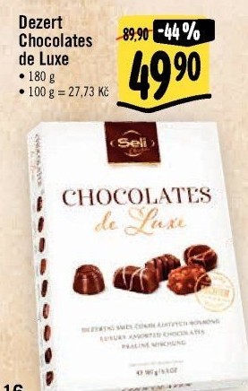 Bonboniéra Chocolates de Luxe Luxury Seli