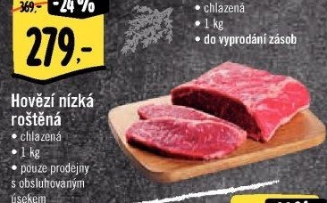 Hovězí nízký roštěnec