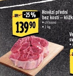 Hovězí přední bez kosti - kližka