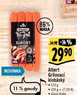 Klobásy Od řezníka na gril Albert