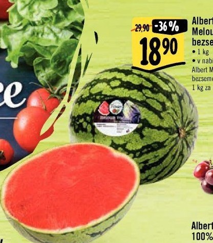 Meloun vodní bezsemenný Albert