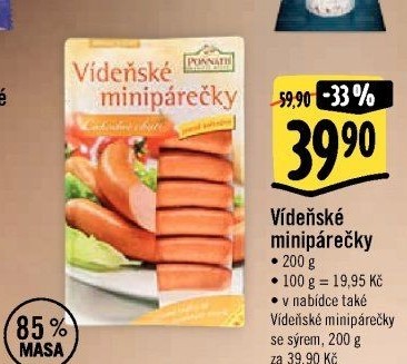 Minipárečky vídeňské Ponnath