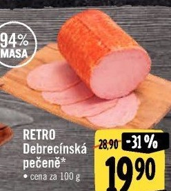 Pečeně debrecínská Albert Retro