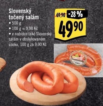 Salám slovenský točený