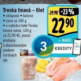 Treska tmavá filety Albert