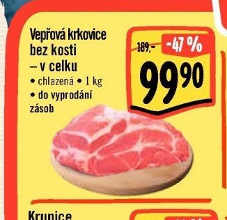 Vepřová krkovice bez kosti