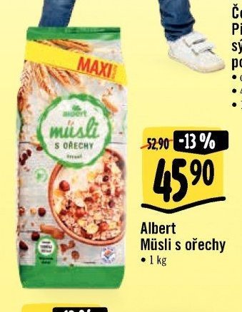 Albert Müsli s ořechy 1 kg