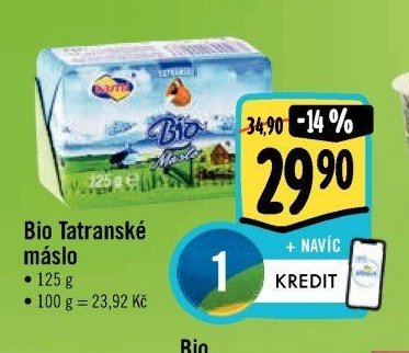 Bio Tatranské máslo