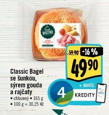 Bagel obložený Albert Fresh Bistro