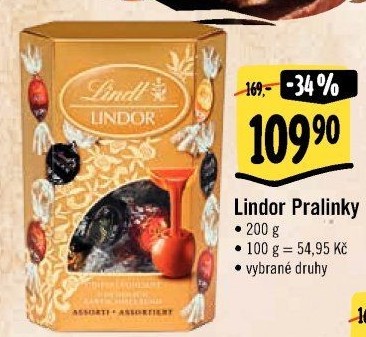 Bonboniéra Pralinky Lindor Lindt