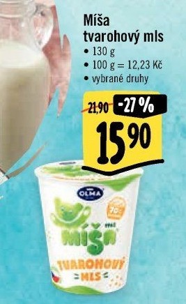 Dezert Tvarohový mls Míša Olma