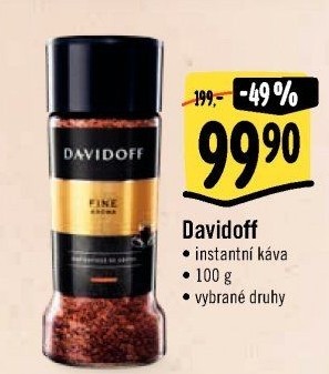 Instantní kávy Davidoff