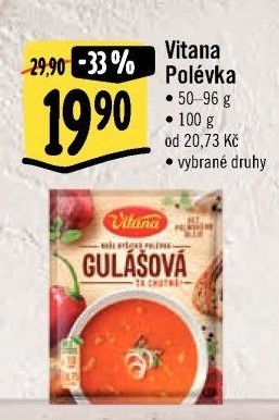 Instantní polévky Vitana