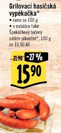 Klobása hasičská vypékačka