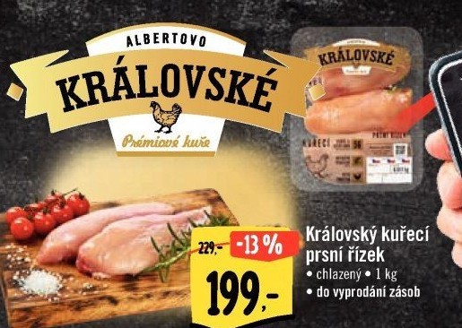 Kuřecí prsní řízky královské Albert